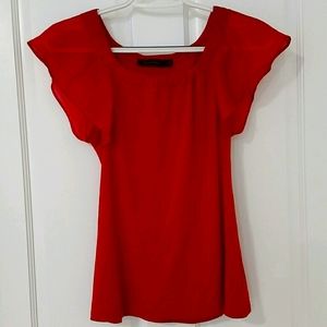 Ruffled sleeves shirt